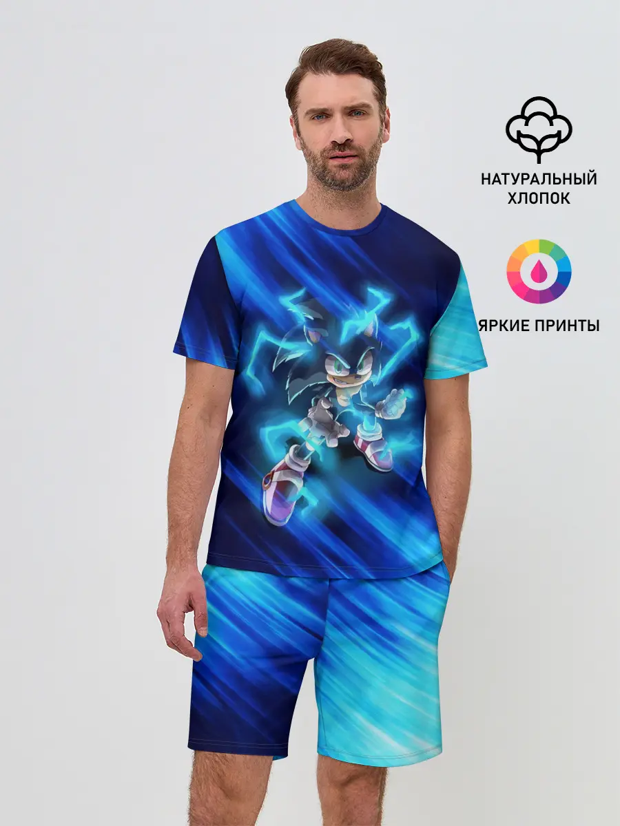 Мужской костюм с шортами / СОНИК