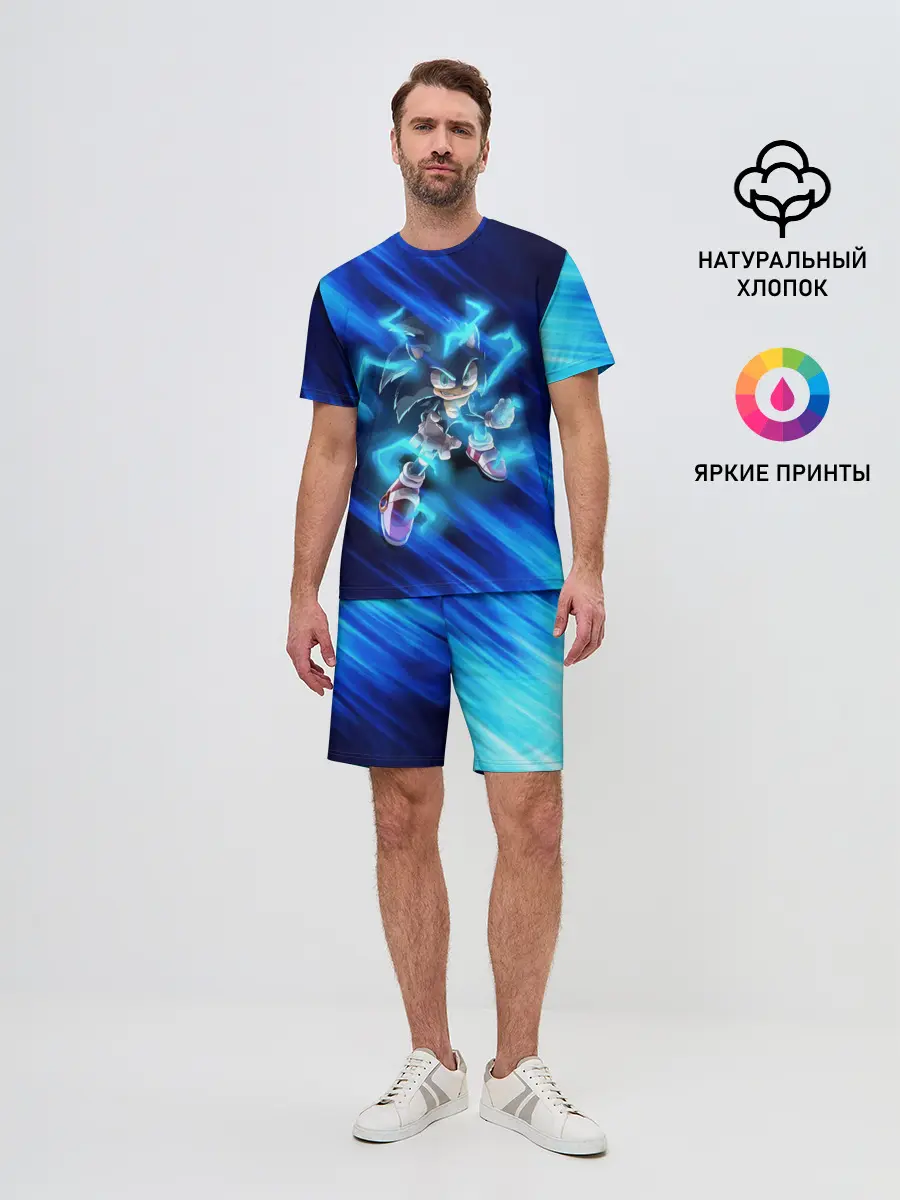 Мужской костюм с шортами / СОНИК