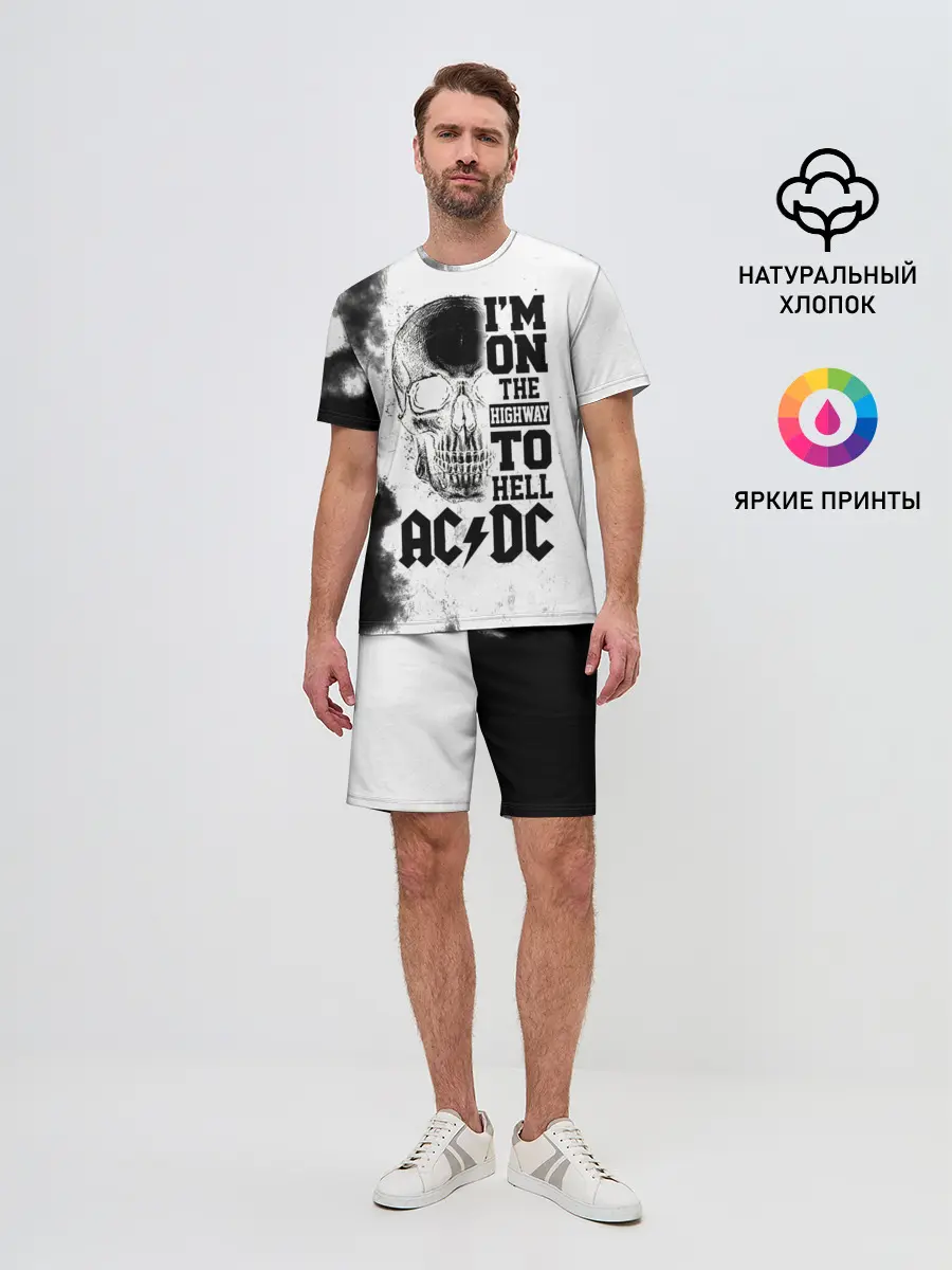 Мужской костюм с шортами / Im on the highway to hell AC/DC
