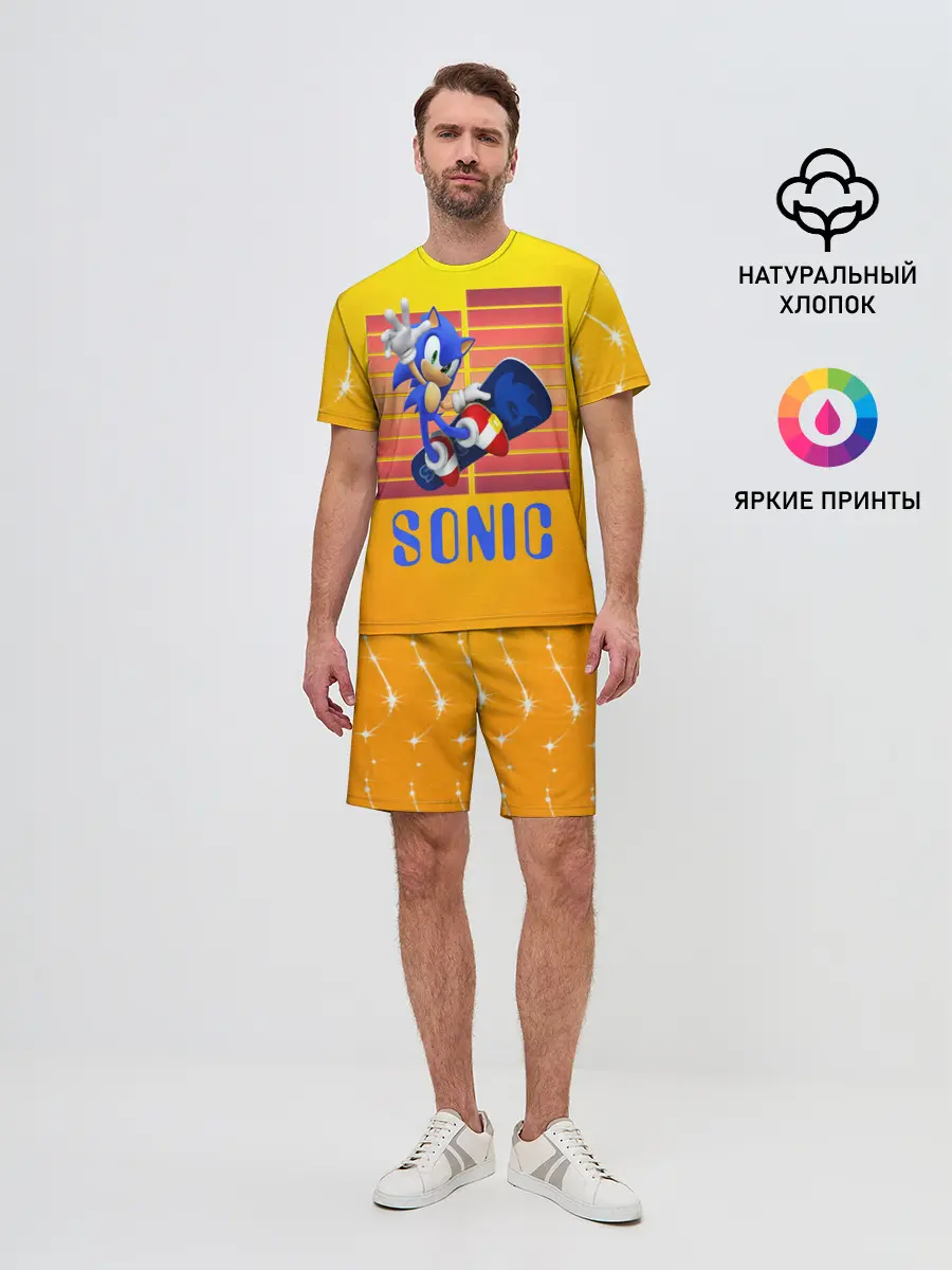 Мужской костюм с шортами / Sonic - Соник