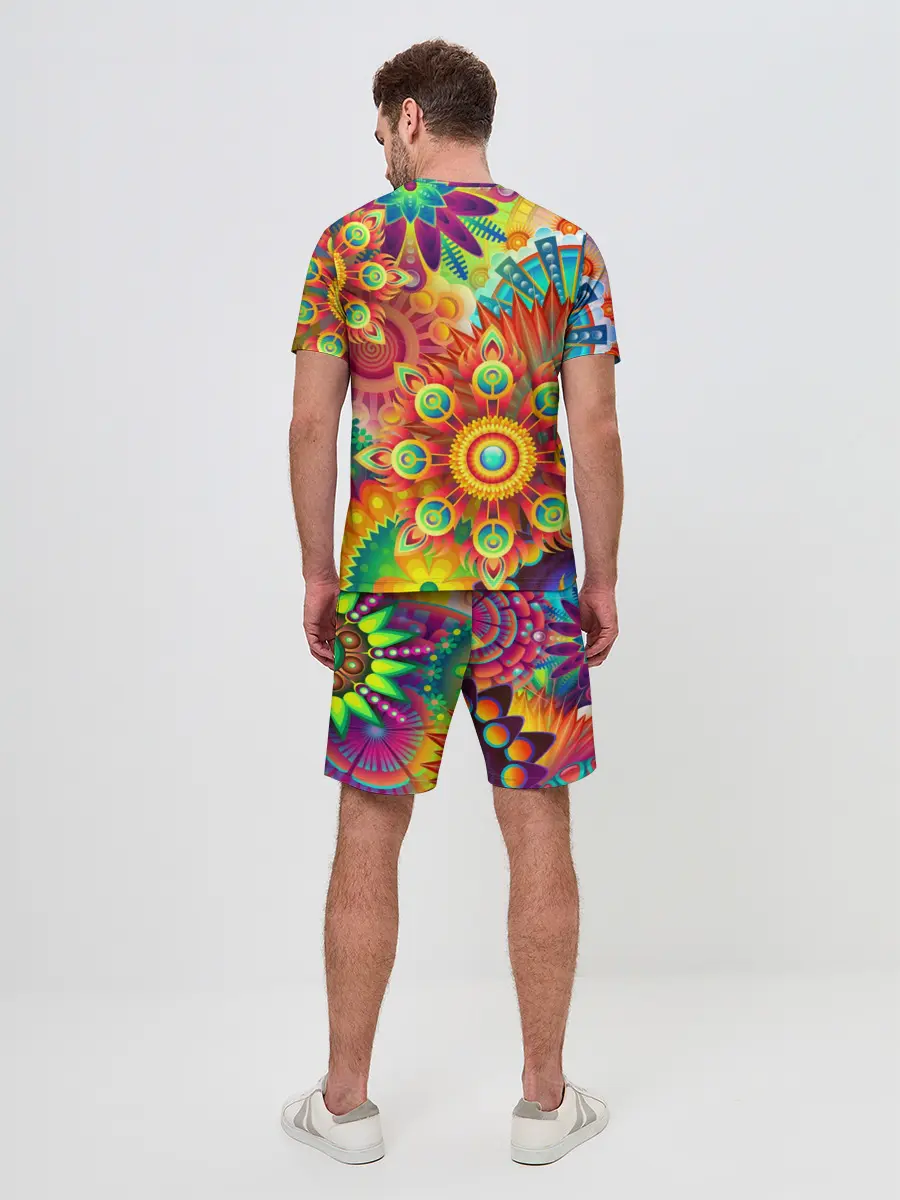 Мужской костюм с шортами / Психоделия | Яркая