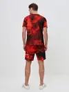 Мужской костюм с шортами / Красный дым