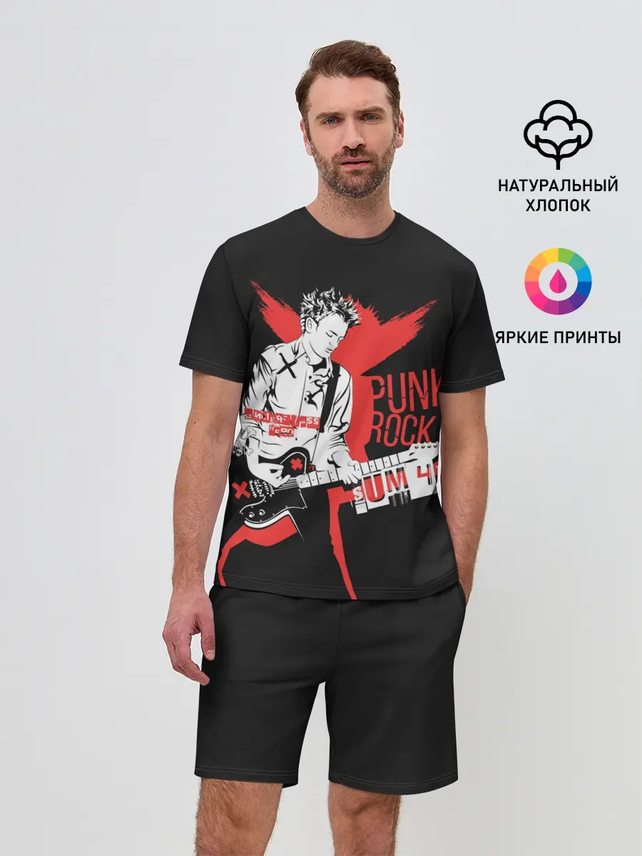 Мужской костюм с шортами / Punk-rock