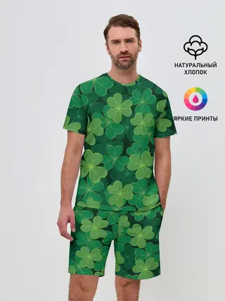 Мужской костюм с шортами / Ирландский клевер