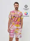 Мужской костюм с шортами / Rolling Stones tie-dye