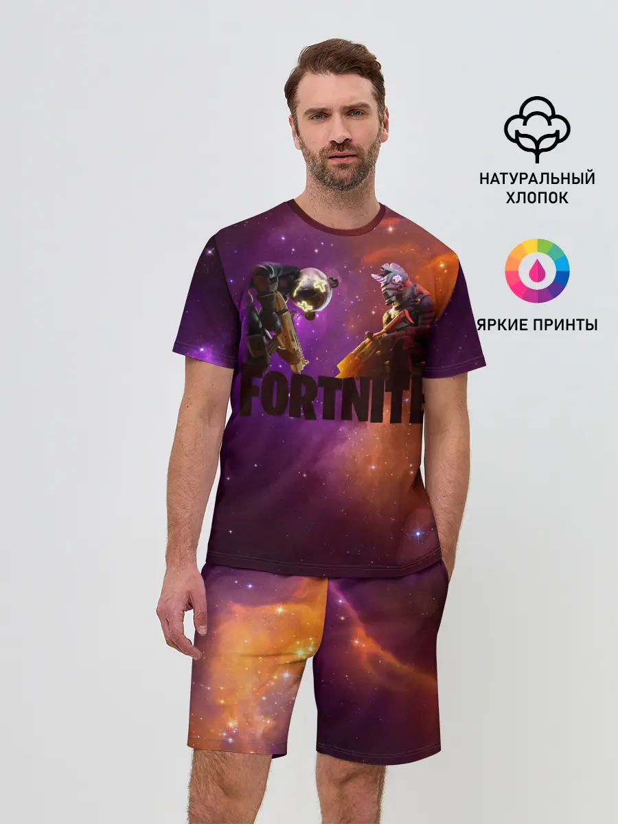 Мужской костюм с шортами / Fortnite