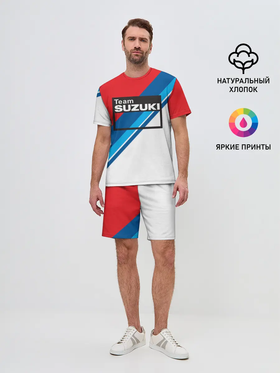 Мужской костюм с шортами / SUZUKI MOTO SPORT | СУЗУКИ МОТО СПОРТ
