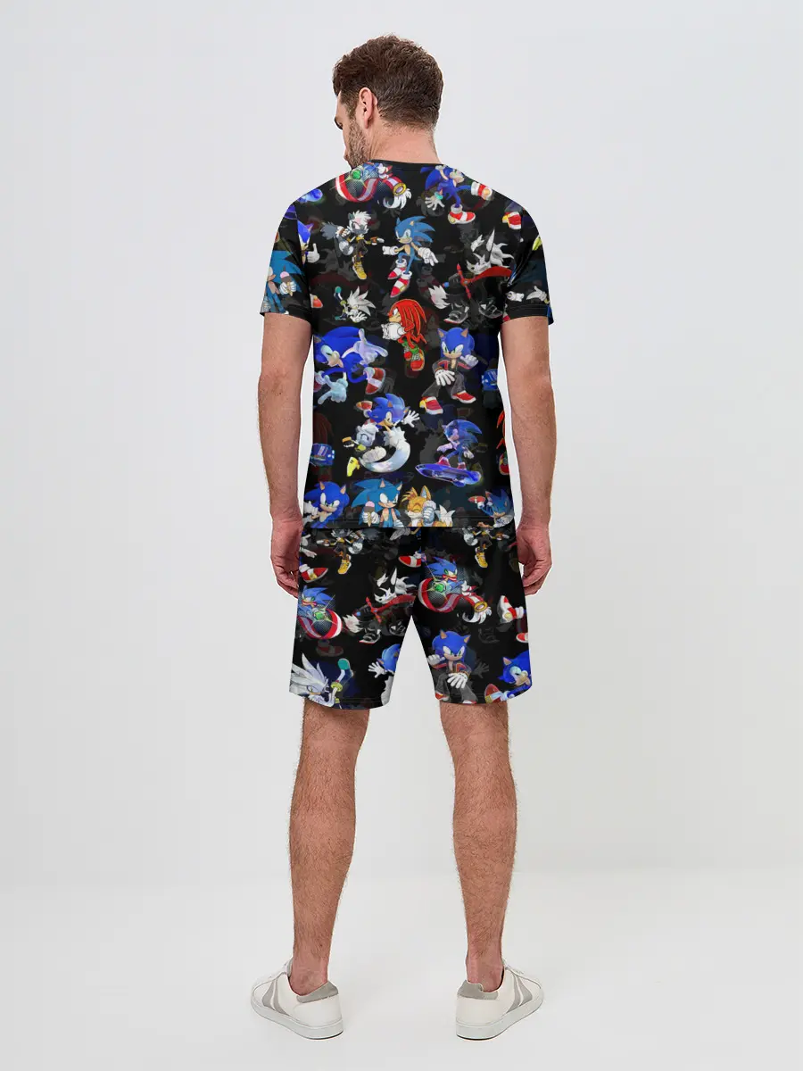 Мужской костюм с шортами / Sonic паттерн