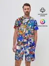 Мужской костюм с шортами / SONIC PATTERN | СОНИК