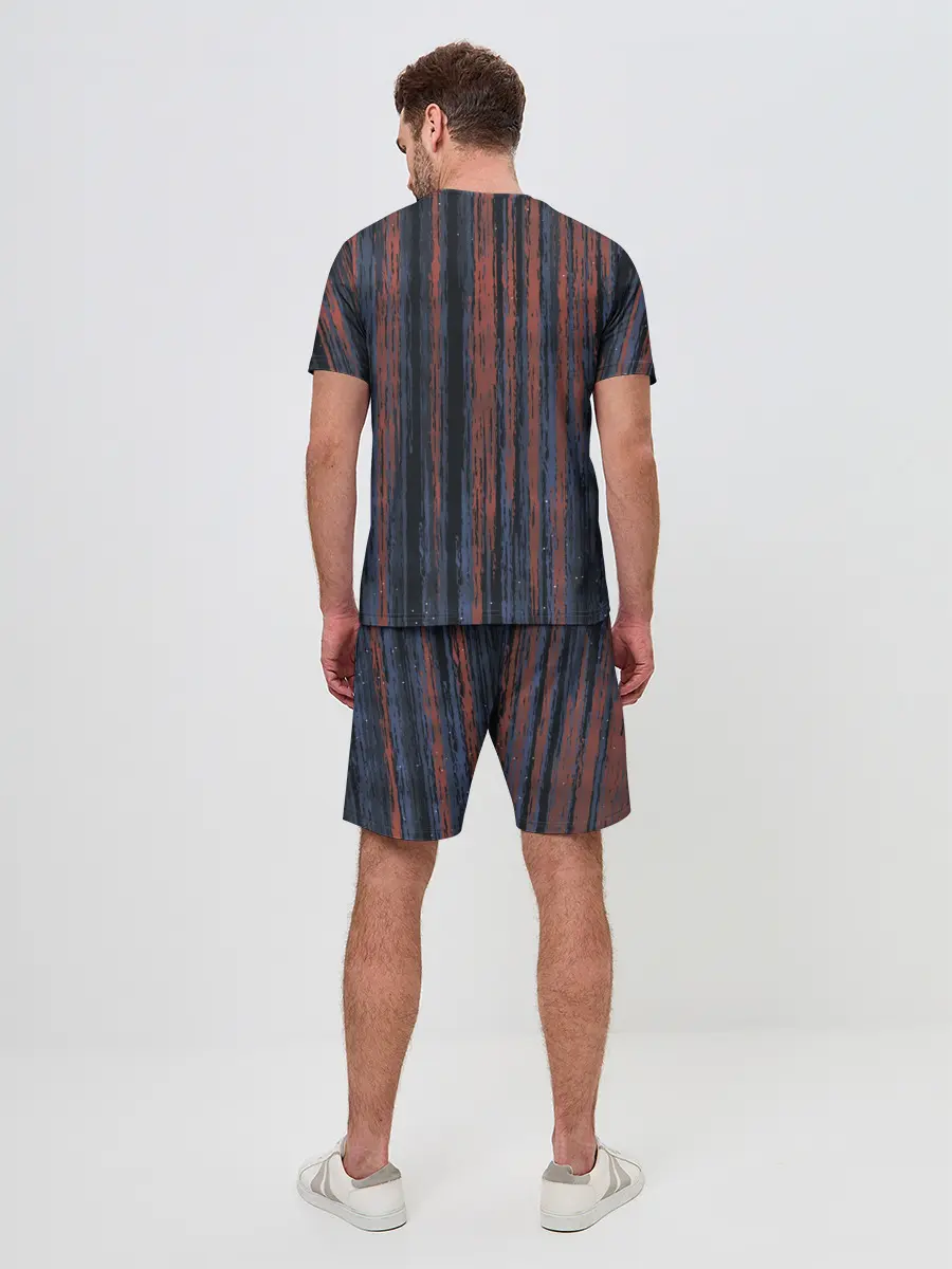 Мужской костюм с шортами / Абстрактный узор