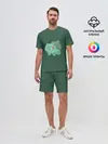 Мужской костюм с шортами / Pokemon Bulbasaur