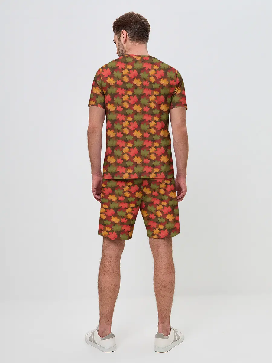 Мужской костюм с шортами / Maple leaves