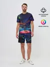 Мужской костюм с шортами / Космос