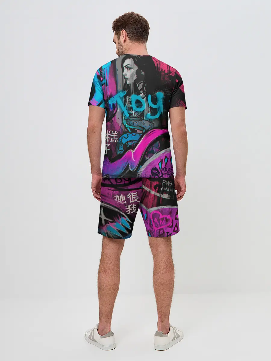 Мужской костюм с шортами / CS GO - Fever Dream