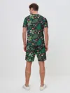 Мужской костюм с шортами / Forest leaves