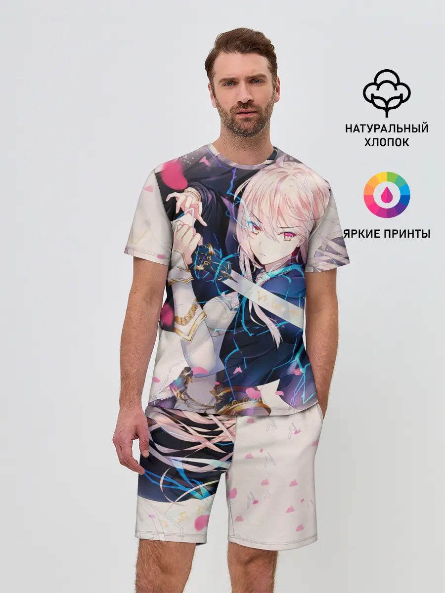 Мужской костюм с шортами / Girl with katana