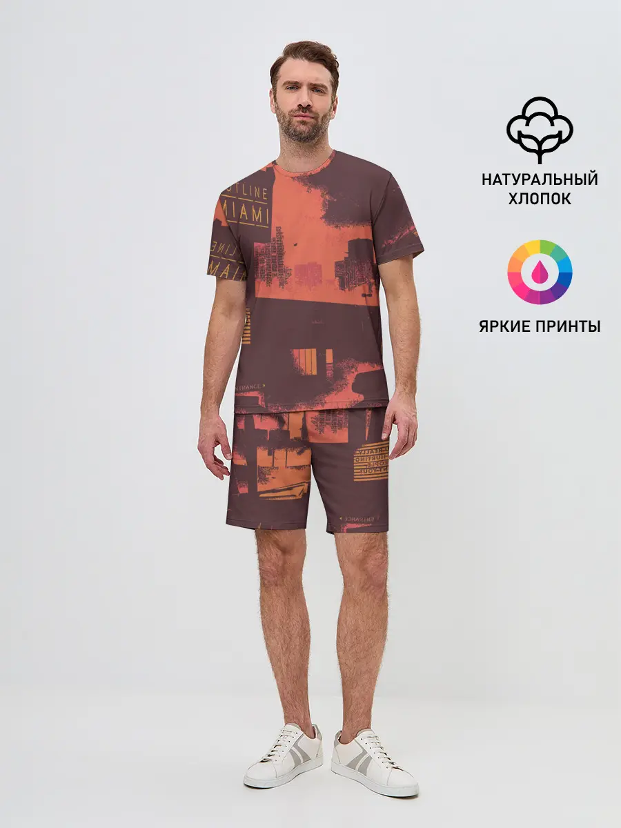 Мужской костюм с шортами / Hotline miami