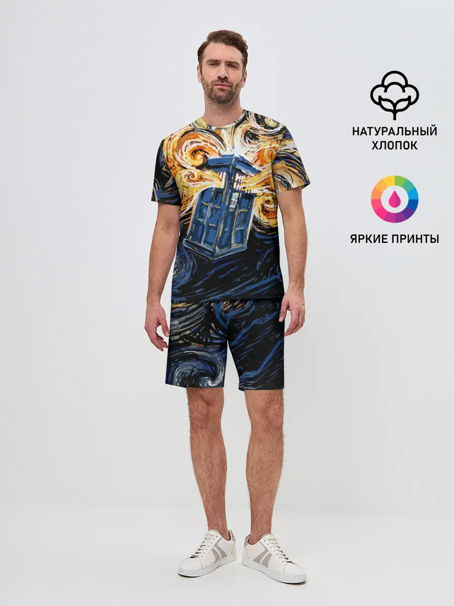Мужской костюм с шортами / Van Gogh Tardis