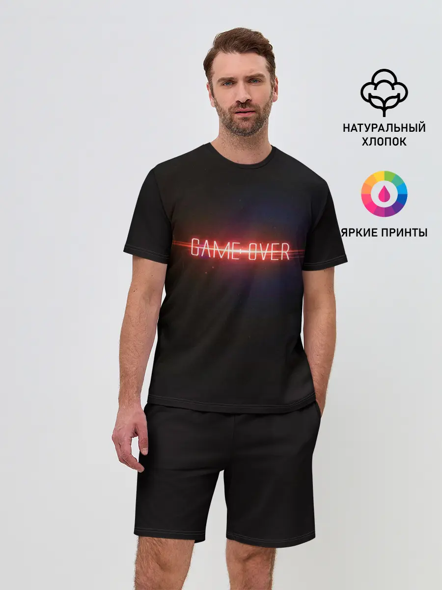 Мужской костюм с шортами / Маска Game Over