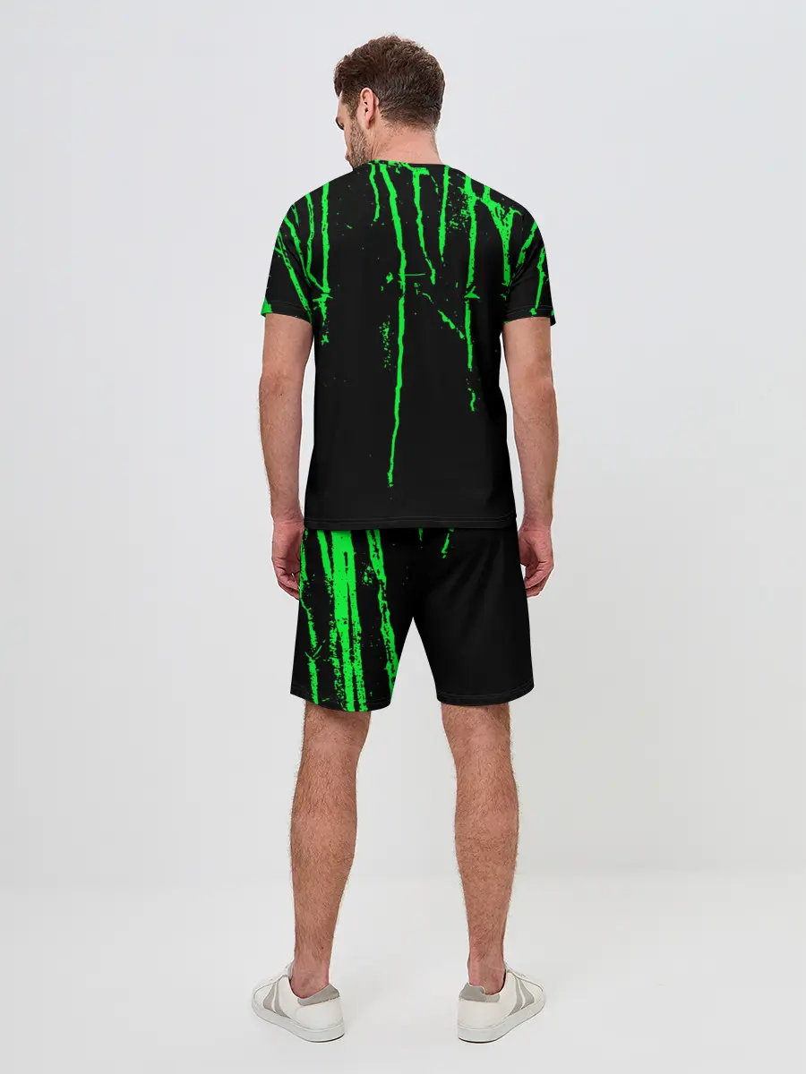 Мужской костюм с шортами / Warning Coronavirus