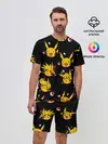 Мужской костюм с шортами / Пикачу Эмоции