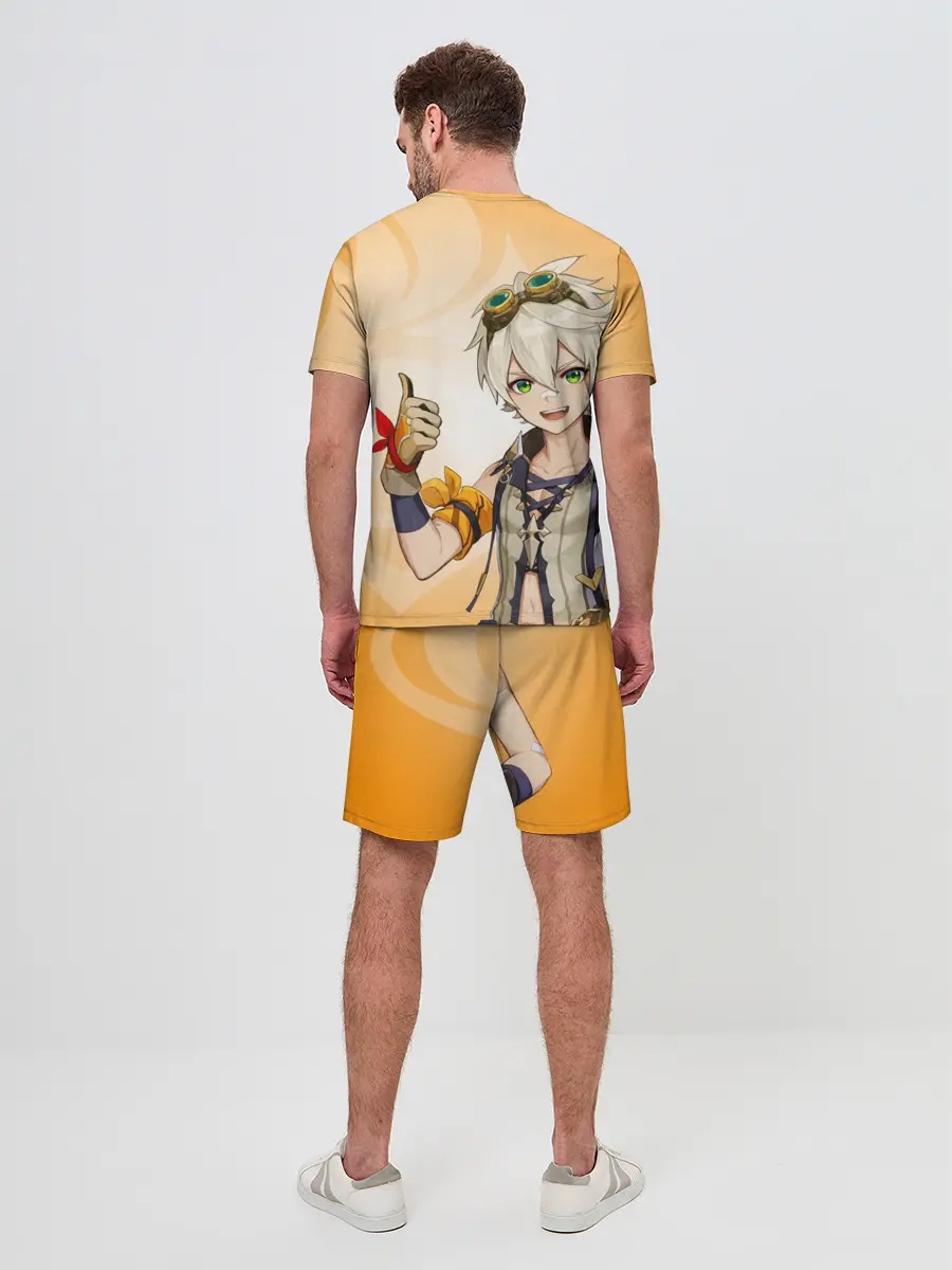 Мужской костюм с шортами / GENSHIN IMPACT, БЕННЕТ