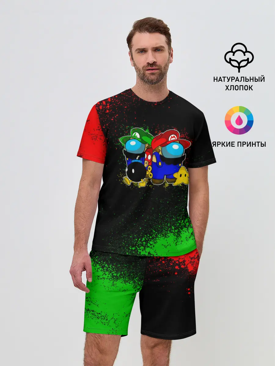 Мужской костюм с шортами / Among Us