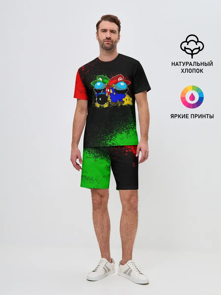 Мужской костюм с шортами / Among Us