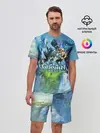 Мужской костюм с шортами / Genshin Impact
