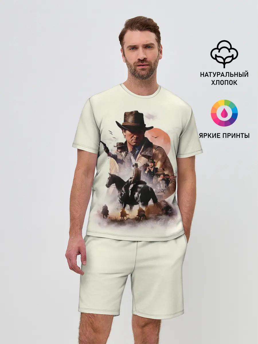Мужской костюм с шортами / red dead redemption 2 Art
