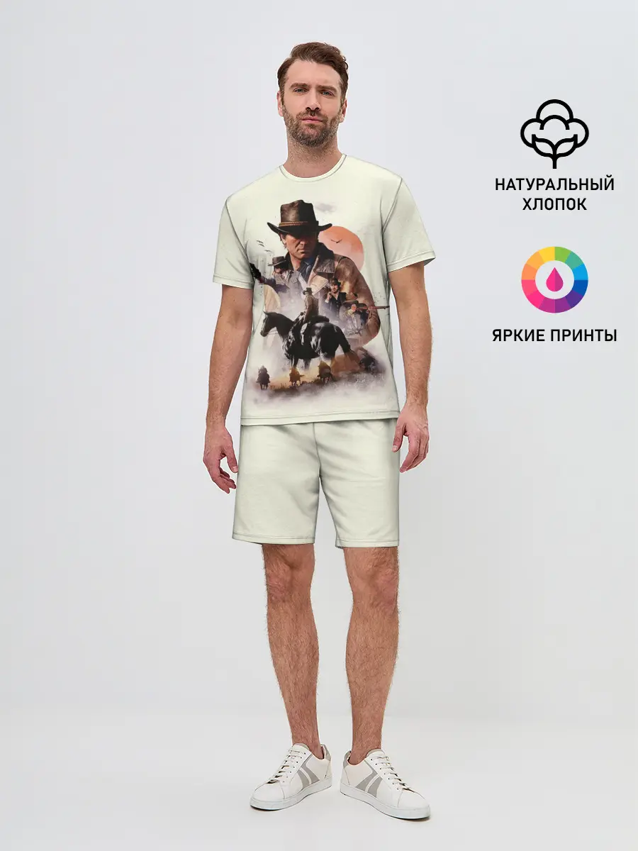 Мужской костюм с шортами / red dead redemption 2 Art