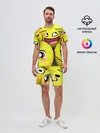 Мужской костюм с шортами / ЖЕЛТЫЕ СМАЙЛИКИ