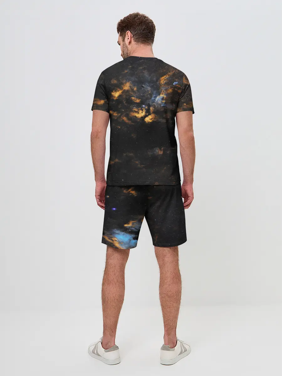 Мужской костюм с шортами / Космическое небо