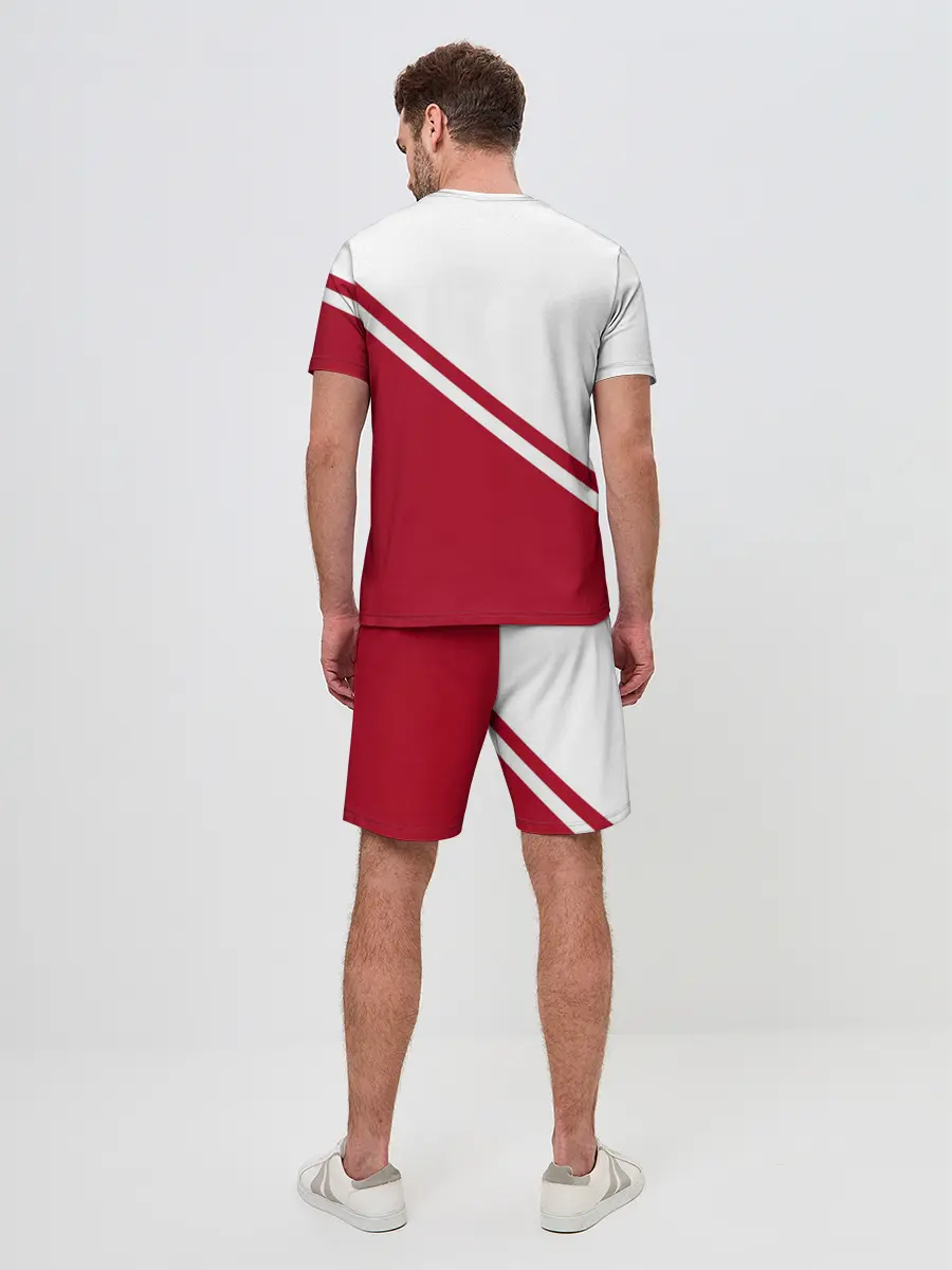 Мужской костюм с шортами / Chicago Bulls Red-White