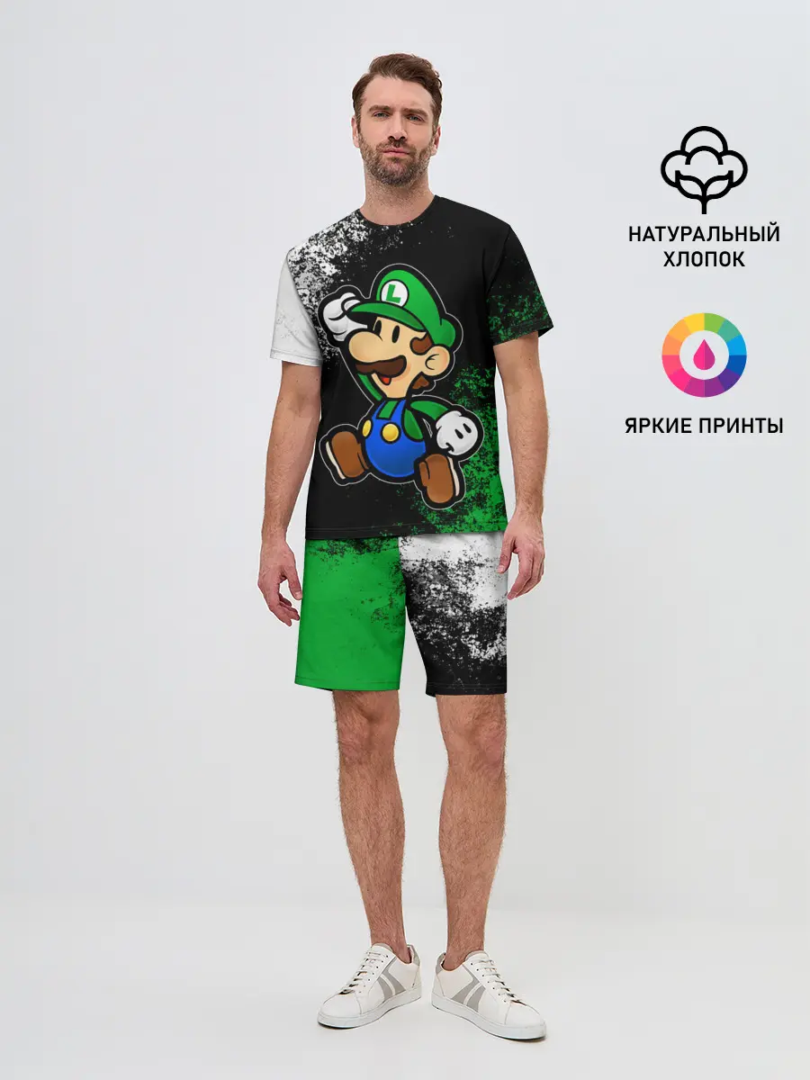 Мужской костюм с шортами / Luigis Mansion