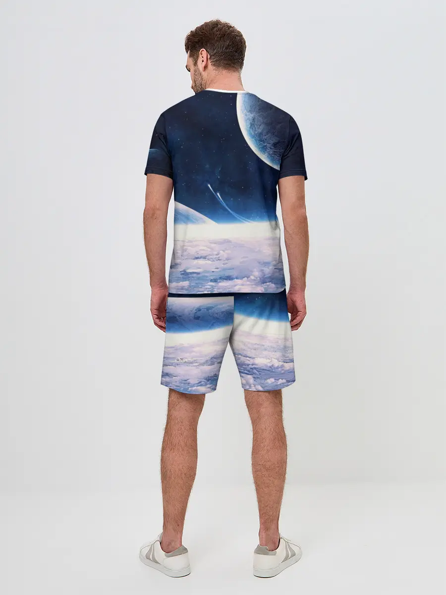 Мужской костюм с шортами / Космос