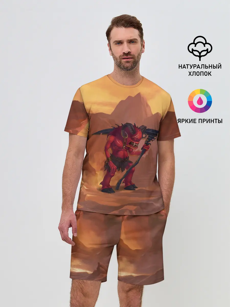 Мужской костюм с шортами / Сэр Троглодит - Демон, инферно