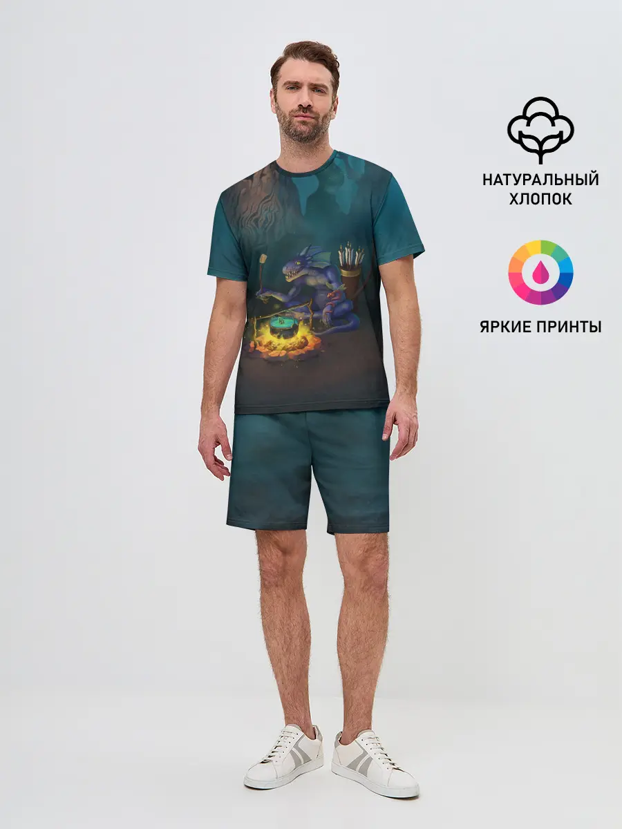 Мужской костюм с шортами / Сэр Троглодит - Ящер