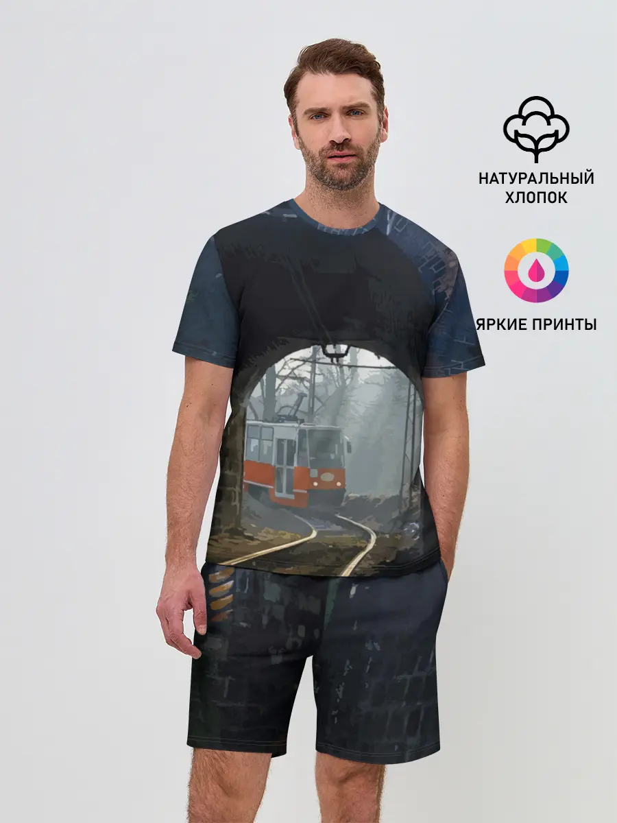 Мужской костюм с шортами / Трамвай