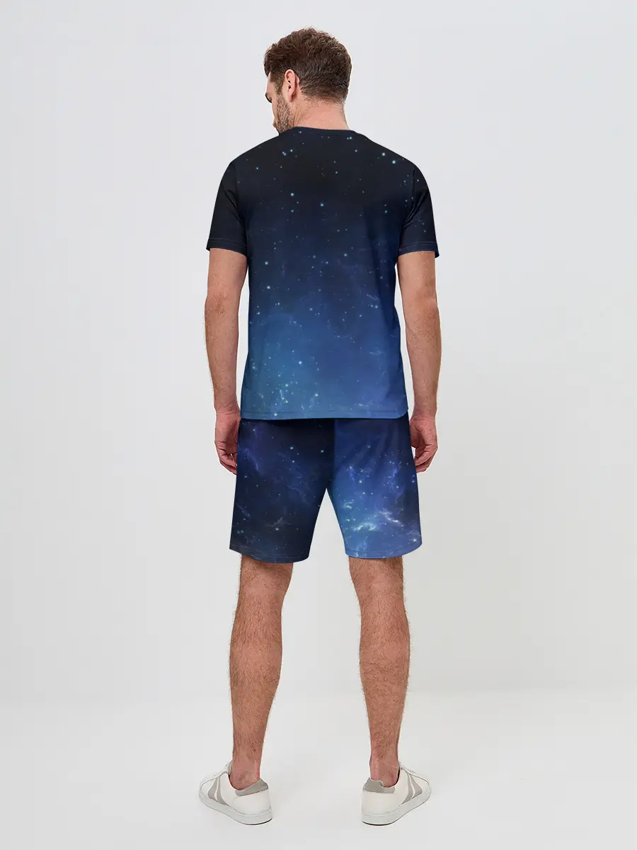 Мужской костюм с шортами / космос