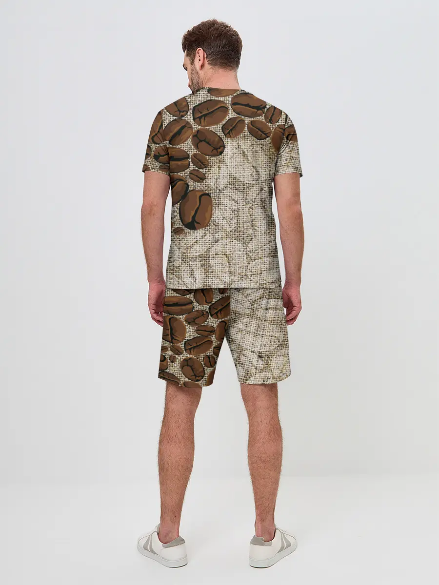 Мужской костюм с шортами / Кофейные зёрна