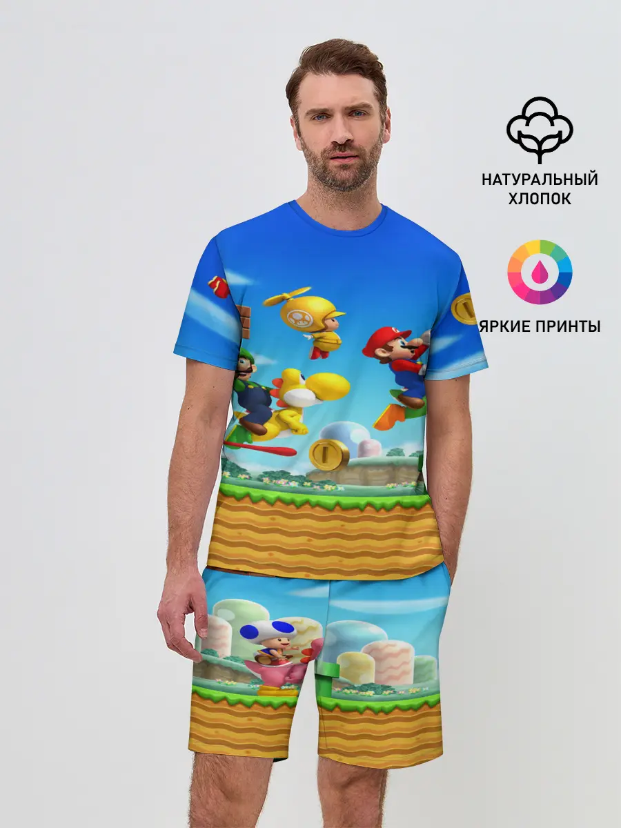 Мужской костюм с шортами / Марио