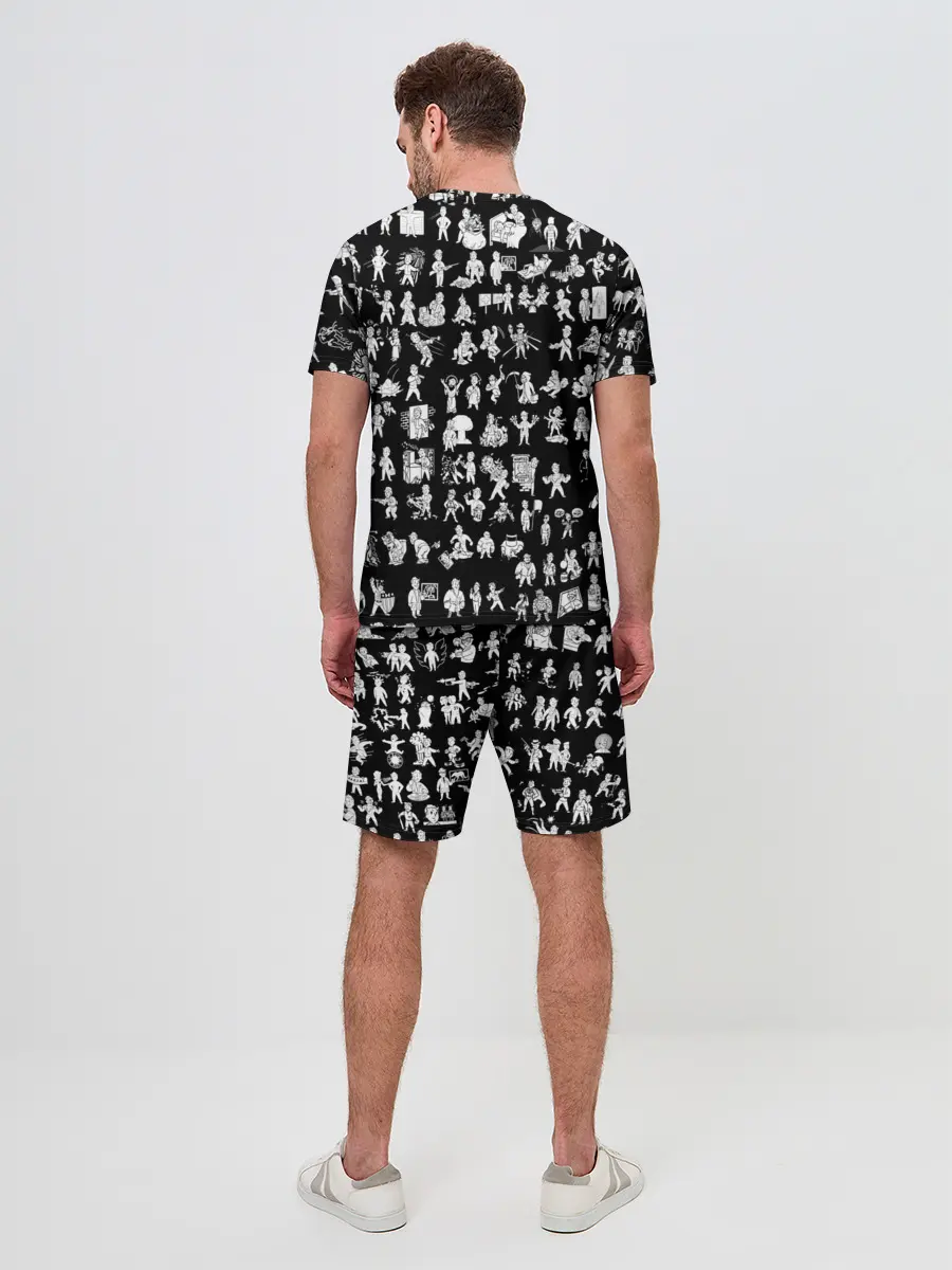 Мужской костюм с шортами / FALLOUT BLACK