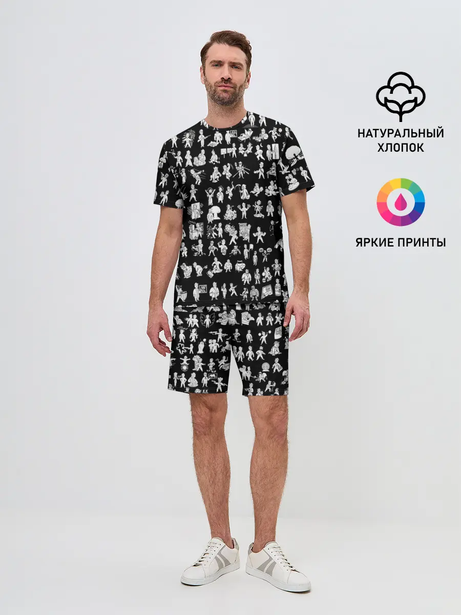 Мужской костюм с шортами / FALLOUT BLACK