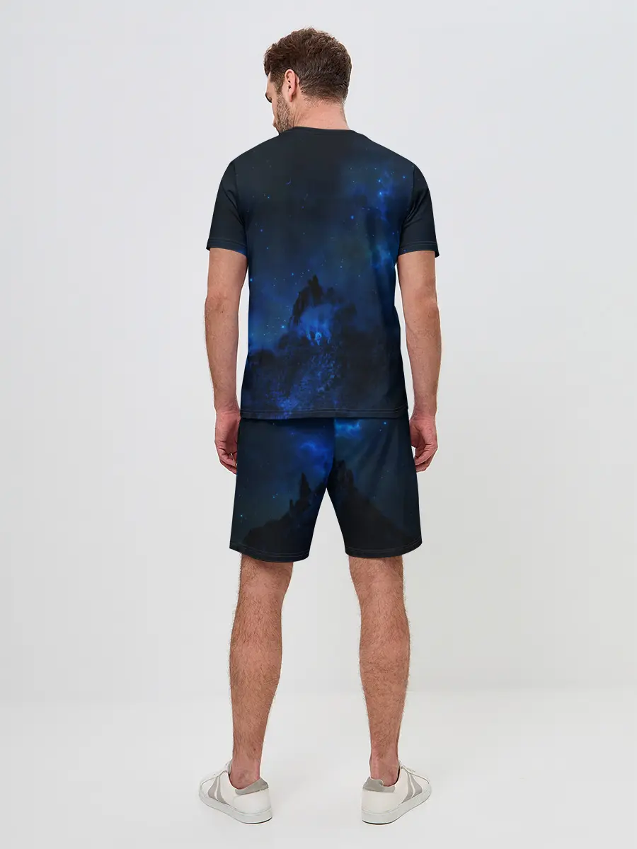 Мужской костюм с шортами / Космос