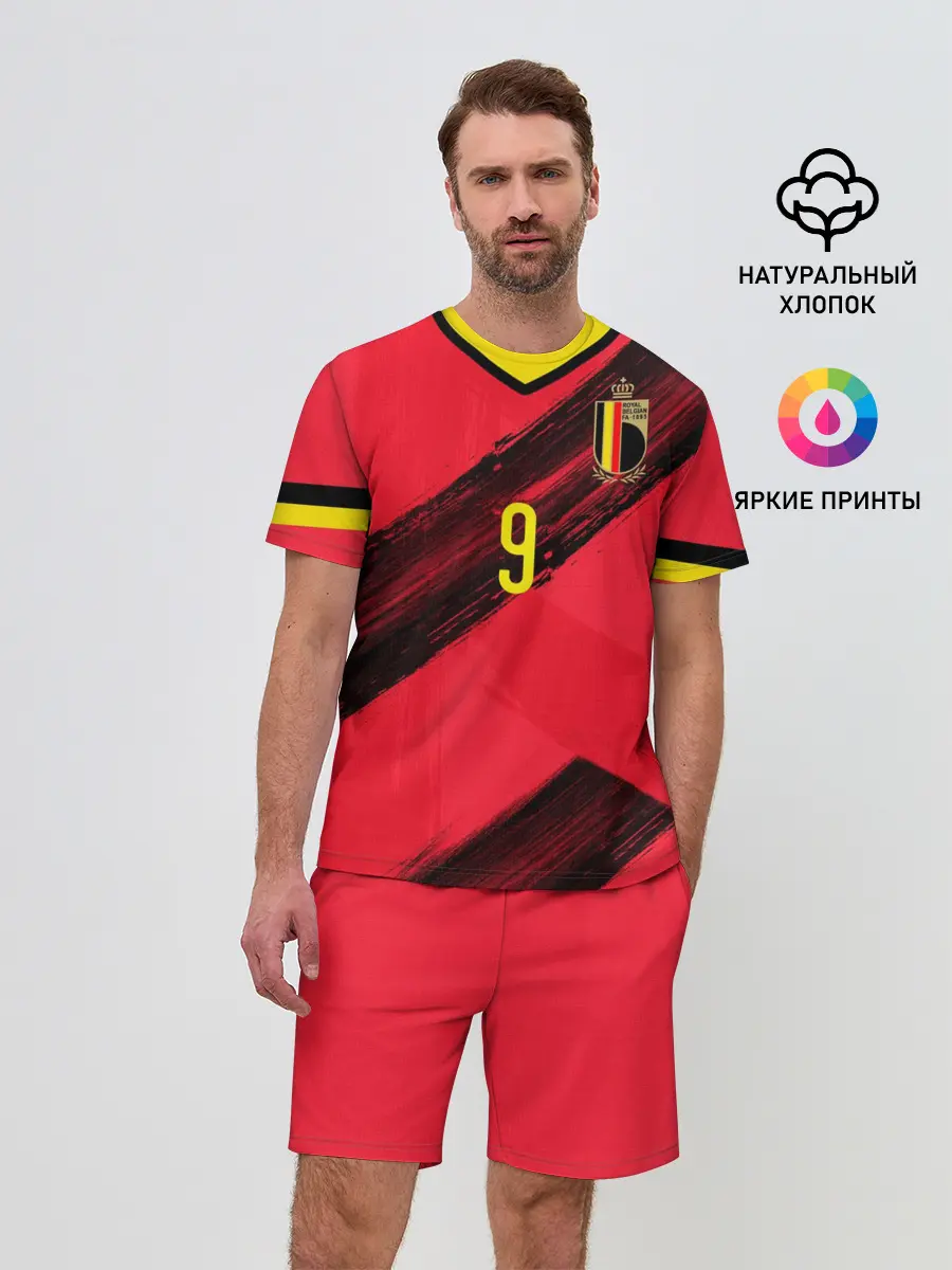 Мужской костюм с шортами / Lukaku home EURO 2020