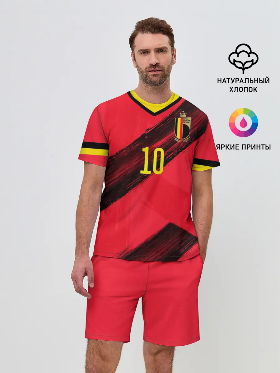 Мужской костюм с шортами / Hazard home EURO 2020