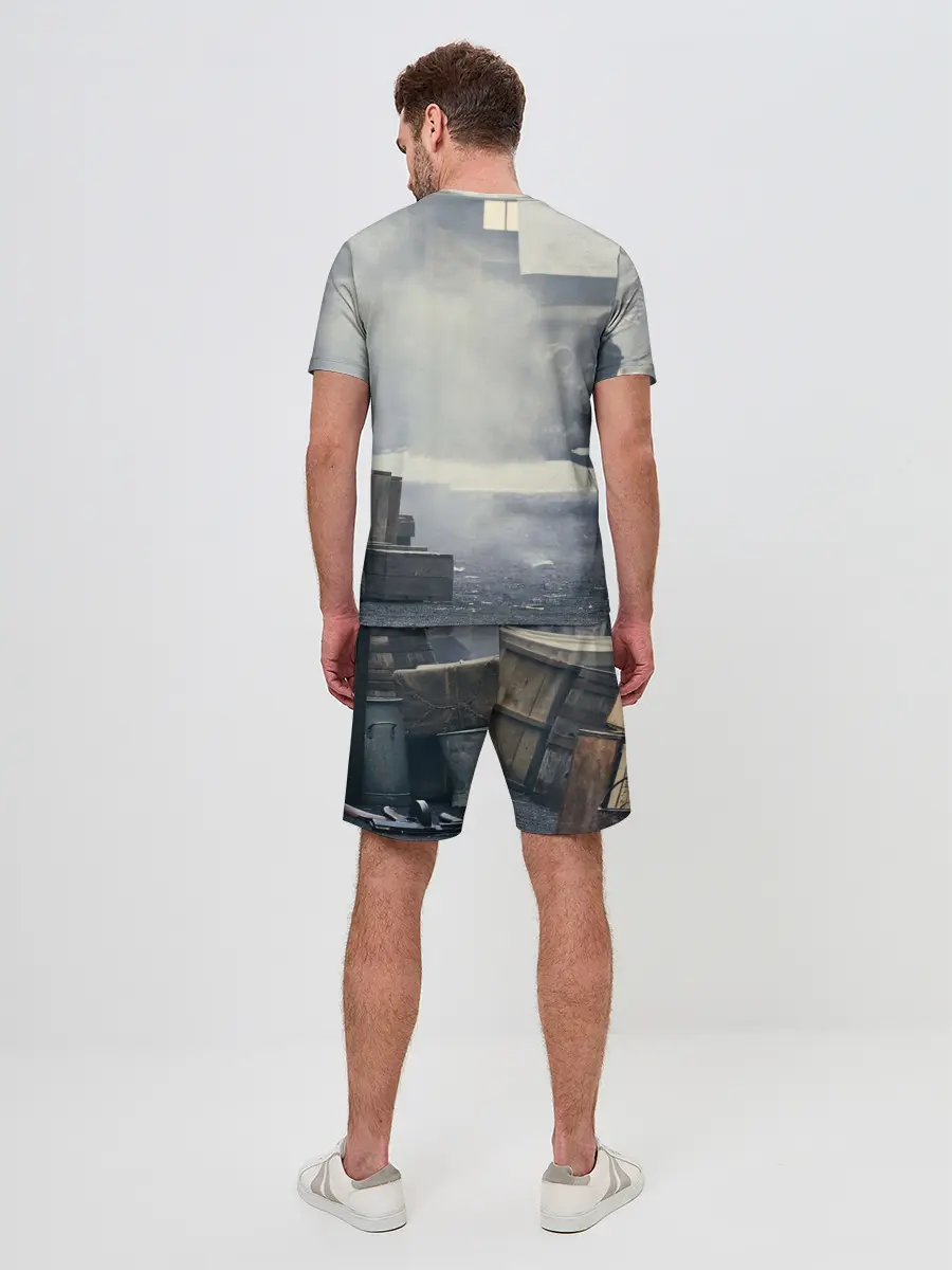 Мужской костюм с шортами / Острые козырьки