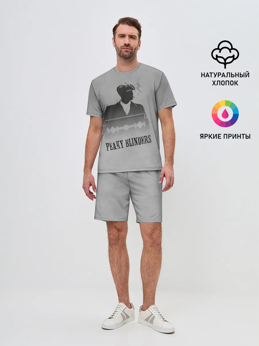 Мужской костюм с шортами / Острые козырьки