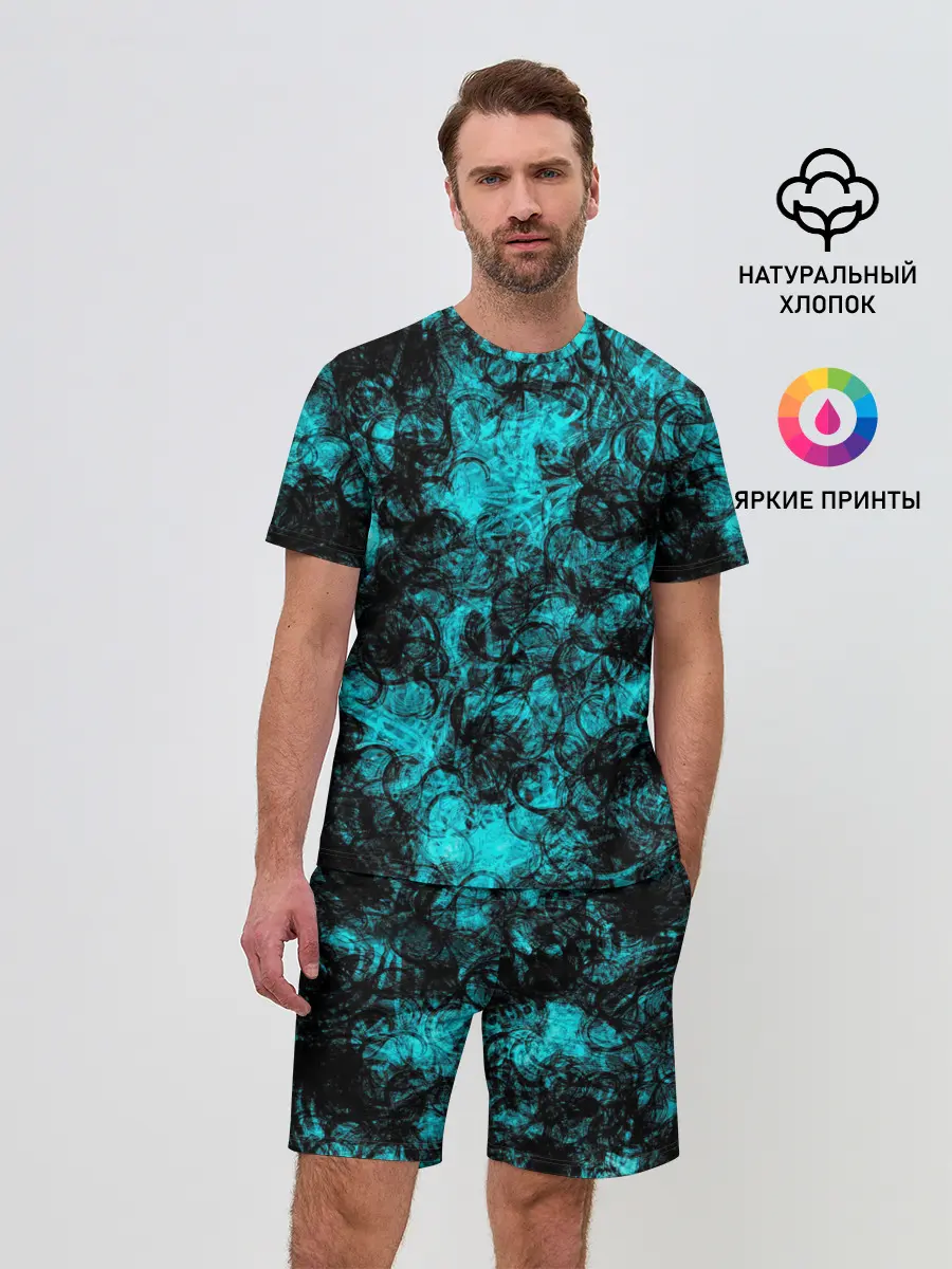 Мужской костюм с шортами / Узор